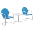 thumbnail image 2 of Pemberly Row 3 Metal Outdoor Seating Set in Sky Blue, 2 of 7
