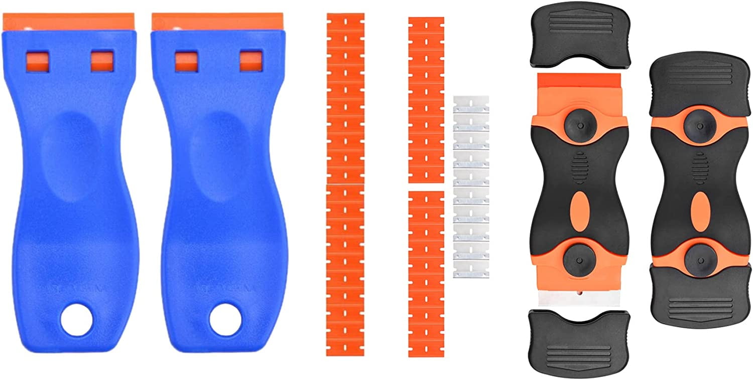 Razor Blade Scraper, 4 Pack Scrapers Tool Set for Removing Gasket ...