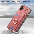thumbnail image 2 of Wallet Case Compatible with Samsung Galaxy A04e with Card Holder, 360° Rotation Finger Ring Stand PU Leather Cover Drop Protection with Magnetic Snap Case Cover for Galaxy A04e - Pink, 2 of 8