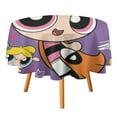 thumbnail image 3 of The Powerpuff Girls Round Tablecloth Print Decorative Table Cover Washable Table Cloths for Dining Party Picnic 60x60in, 3 of 8