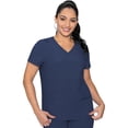 thumbnail image 2 of MED COUTURE Women Knit Back Top, Color: Navy, Size: M (8478-NAVY-M), 2 of 8