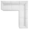 thumbnail image 4 of Modway Conjure 5-Piece Velvet and Stainless Steel Sectional in Gold/White, 4 of 5