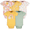 Gold, variant on Gerber Baby Girl Short Sleeve Onesies Bodysuits, 5-Pack (Newborn - 12 Months)
