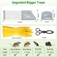 thumbnail image 7 of Imountek 2Pcs Humane Mouse & Rat Trap Cage, 11 Inches Automatic Continuous Reusable Rodent Trap, 7 of 7