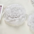 thumbnail image 3 of BalsaCircle 6 White Carnations 12" 16" 20" Large Tissue Paper Flowers Wall Backdrop Party, 3 of 5