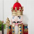 thumbnail image 2 of 4*Pintado a mano 30CM Cascanueces Marioneta Soldado Rey Cascanueces de madera Hombre Navidad Pequeño Ornamento, 2 of 4