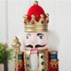 thumbnail image 2 of 2*Pintado a mano 30CM Cascanueces Marioneta Soldado Rey Cascanueces de madera Hombre Navidad Pequeño Ornamento, 2 of 4