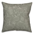 thumbnail image 2 of Creative Products Green Fall Pattern 18 x 18 Spun Poly Pillow, 2 of 3