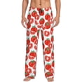thumbnail image 2 of Kdxio Hand Drawn Tomatoes Print Men's Sleep Pajama Pant Lounge Pants with Pockets, 2 of 8