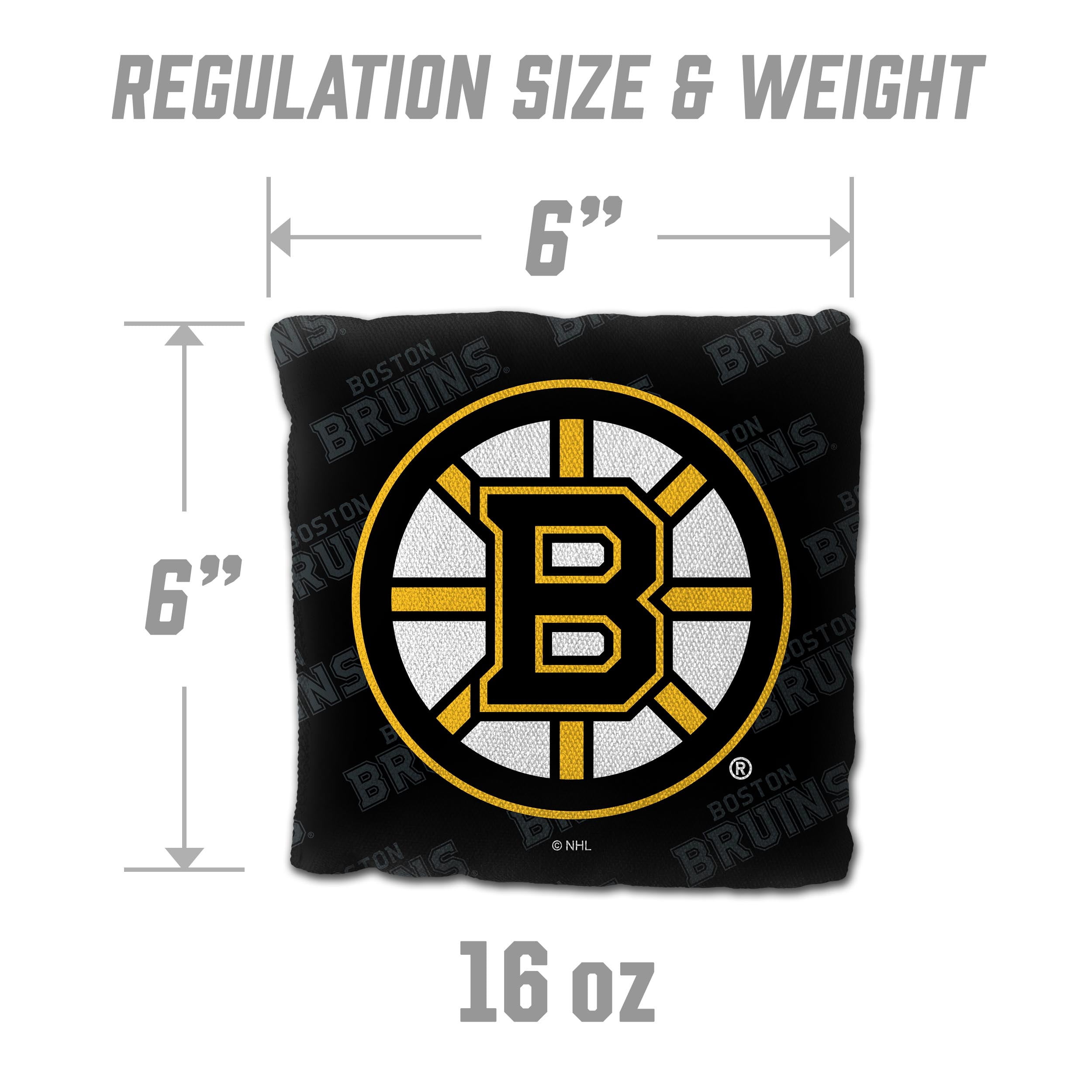 NHL Boston Bruins Cornhole Bags - 4PK - Black