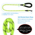 thumbnail image 5 of Heavy Duty Rope Dog Leash with Padded Handle, Reflective, 6 FT Long for Small Medium Large Dogs（1/2"×6', Green), 5 of 7