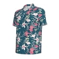 thumbnail image 4 of Wukai Lilies Flowers Men’s Polo Shirts,Quick-Dry Athletic Shirt,Classic Fit Shirts-3X-Large, 4 of 8