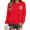 Watermelon Red [Halloween Shirts for Women Clearance Sales], variant on WEIWEN Halloween Sweatshirts for Women Dressy Casual Skull Printed Crewneck Long Sleeve Fall Outfits 2026 Trendy Halloween Sweaters for Women Fashion Clothing Womens Tops Light Pink, L