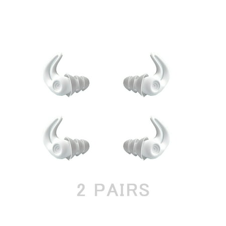 

Livesture Sound Insulation Earplugs Silica Gel Silent Earplugs Anti-Noise Sleeping Noise Reduction Earplugs Dormitory Soft Silicone Earplugs White Women s 2PCS