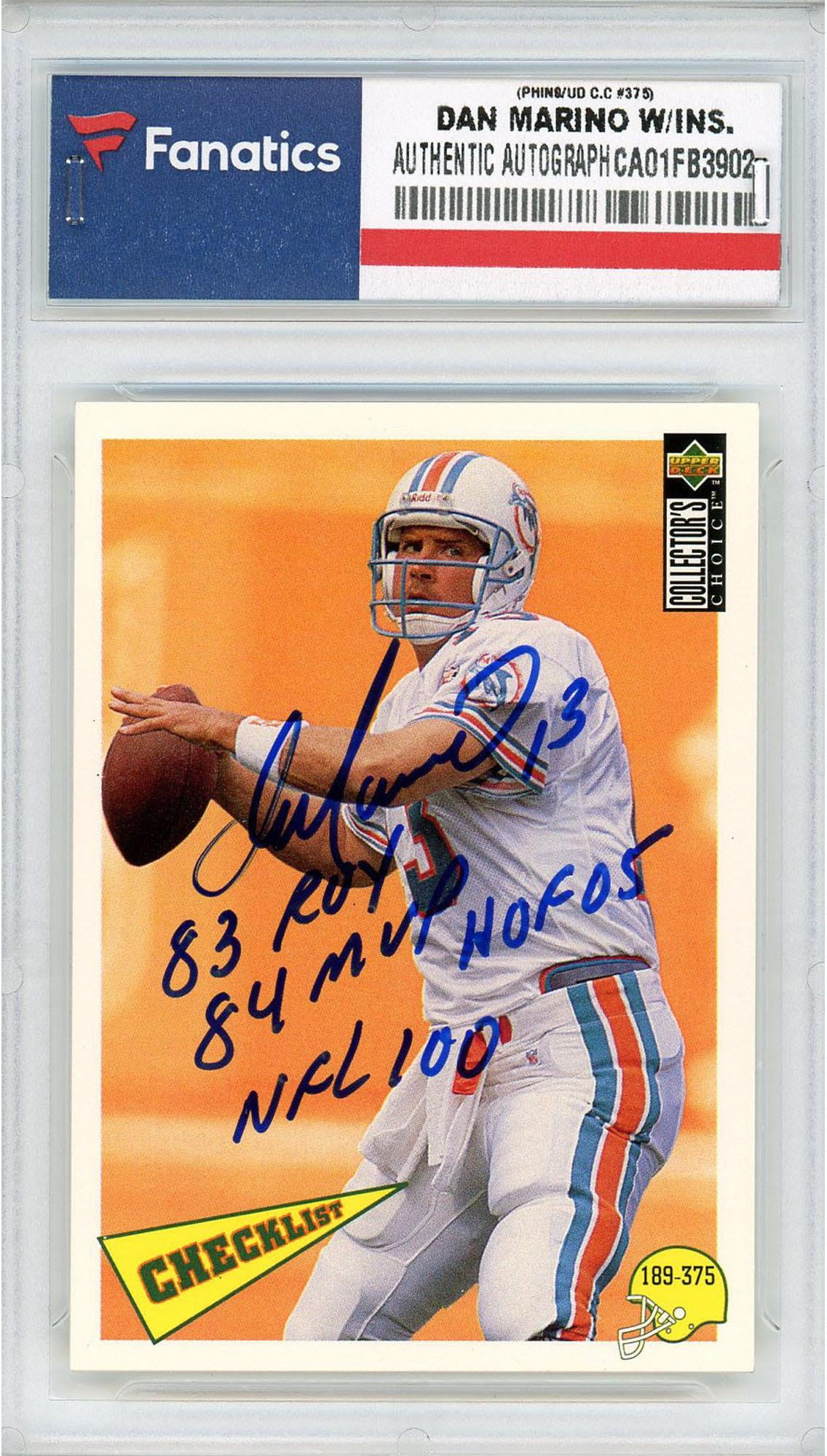 dan marino signed football price