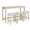 Light Oak, variant on GZXS 4-Piece Counter Height Kitchen Dining Set with Charging Station, 59" Long Bar Table and Stools Set with USB/Type-C & Power Outlets, Solid Wood Frame Pub Set for Small Space, Brown
