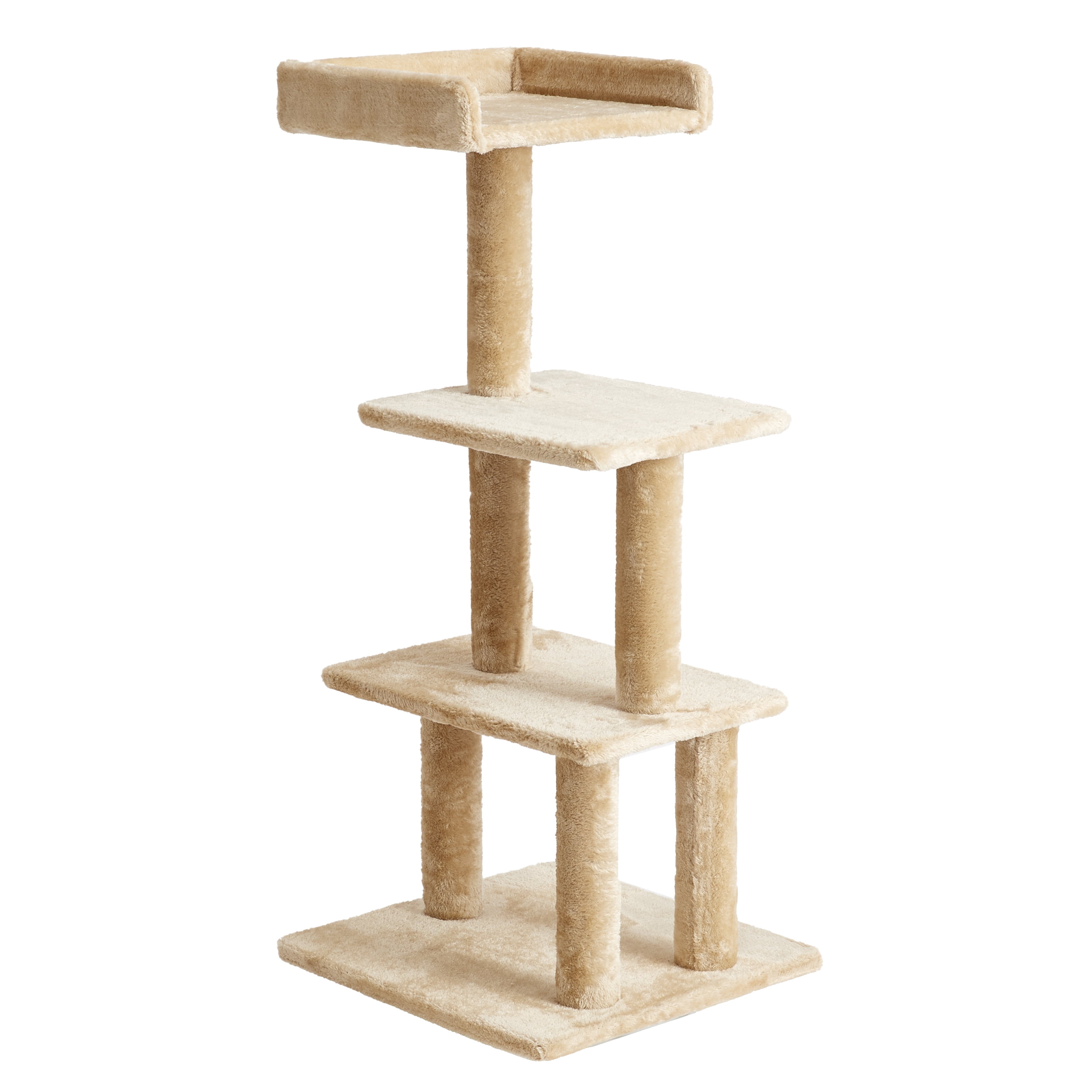 Two by Two Albany - Beige Scratching Post Cat Furniture - 44.1 in. Tall
