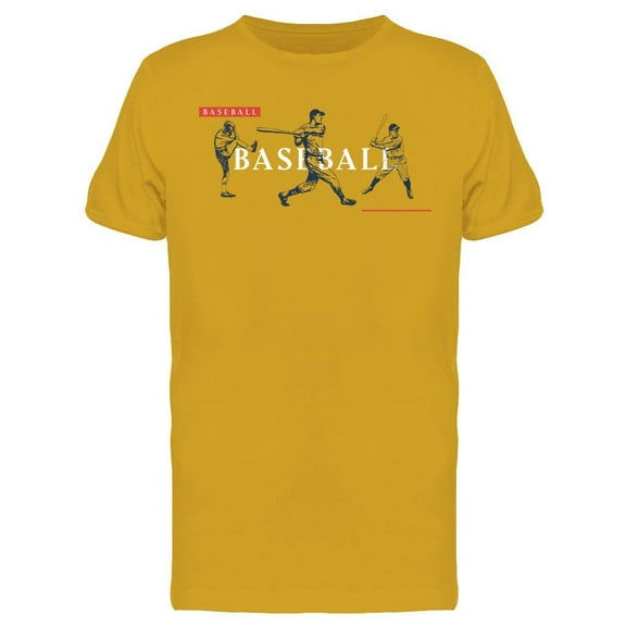 Vintage Baseball Players Set T-Shirt Men -Image by Shutterstock, Male Medium
