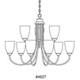 thumbnail image 2 of P4627-09-Progress Lighting-Gather - 20.5 Inch Height - Chandeliers Light - 9 Light - Line Voltage-Brushed Nickel Finish    -Traditional Installation, 2 of 2