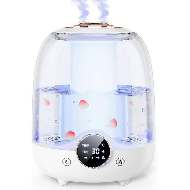 Humidifiers for Bedroom, 3L Tank for 30H 20dB Quiet Mist Time,Dual Nozzles, LED Lights,for Baby and Large Rooms