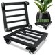 thumbnail image 1 of Organizador para plantas con ruedas paquete de 2 soportes para plantas de 12 pulgadas maceta cuadrada de metal con rueda con bloqueo base de lona resi, 1 of 6