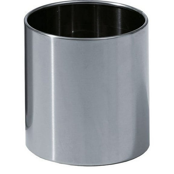 AGM Home Store Round Top Stainless Steel Open Waste Basket