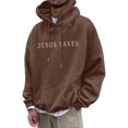 thumbnail image 4 of WILLBEST Sudaderas para Hombre, Otoño e Invierno, Talla Grande, sin Capucha, Moda, Prenda Superior, Sudadera De Gran Tamaño con Cuello Redondo Mediana​​, 4 of 5