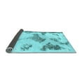 thumbnail image 2 of Ahgly Company Indoor Rectangle Abstract Light Blue Modern Area Rugs, 2' x 3', 2 of 4