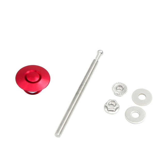 Youkk Car Modification Lightweight And Stylish Hood Lock Multiple Styles Available red DP17-32 1Set