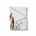 thumbnail image 2 of Feathers Soft Flannel Fleece Blanket, Imaginary Feather Fashioned of a Bird with Musical Harmony in the Universe Theme, Cozy Plush for Indoor and Outdoor Use, 50" x 70", Multicolor, by Ambesonne, 2 of 6