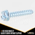 thumbnail image 3 of #14 x 1-1/2" E-Track Hex Head Wood Screw Pack (10 pk), 3 of 6