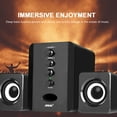 thumbnail image 2 of SADA D-202 USB Wired Combination Speakers Computer Speakers Bass Stereo Music Player Subwoofer Sound Box for Desktop Laptop Notebook Tablet PC Smart Phone, 2 of 7