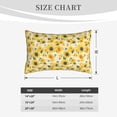 thumbnail image 4 of Honeii Blue Floral Sunflower Decorative Throw Pillow Case - Elevate Your Couch, Sofa, or Bed with Stylish Home Decor, Perfect Gift Idea-14"x20", 4 of 6