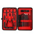 thumbnail image 1 of Juego de manicura, 18 piezas de cortaúñas Kit de pedicura Kit de cuidado de uñas Kit de manicura Herramientas Profesionales Regalo para Hombres Mujeres Amigos y Padres (Negro y Rojo) ShuxiuWang 1327537017684, 1 of 5