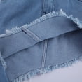 thumbnail image 5 of Toddler Baby Kids Girl Clothes Set Black Polka Dot Lace Sleeve Crop Top+Irregular Long Denim Skirt Outfits Set 2pcs, 5 of 5