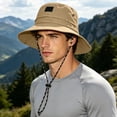 thumbnail image 2 of sususu Sun Bucket Hat for Men Women Fishing Beach Hats for Golf Hiking Outdoor UPF 50+ Khaki, 2 of 6
