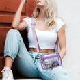 thumbnail image 1 of unbranded Cruzado Violeta Transparente De PVC Para Uso Diario Con Múltiples Bolsillos Y Correa Ajustable, 1 of 8