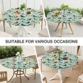 thumbnail image 7 of Dachshund Dog and Pizza Round Fitted Tablecloth with Elastic Edge,Dining Table Cover Waterproof,Outdoor Round Tablecloth for Camping,Dining,Indoor and Outdoor, 7 of 7