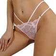thumbnail image 1 of Gibobby Tangas de mujer sexy Tangas de encaje sin costuras para mujer, Tanga de encaje, lencería Sexy, bragas de cintura(Rosa,G), 1 of 5