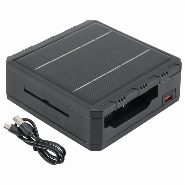 Cargador 18650 Batería de Litio Solar Inteligente Tipo-C Exterior Multifunción Cuatro Ranuras