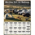 thumbnail image 2 of SUV Air Mattress, Quick Inflation Inflatable Car Camping Bed for Back Trunk Sleeping, Flocked Surface/Leakproof PVC/Reinforced Bottom Airbed Fits Most SUVs with Pump, Pillows, Carry Bag, 2 of 5