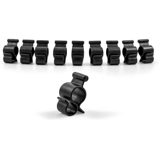 10 Pieces RV Awning Rope Lights Clips Sliding Hangers Camping Interior Slider Track Hooks LED Strip Holders Accessories