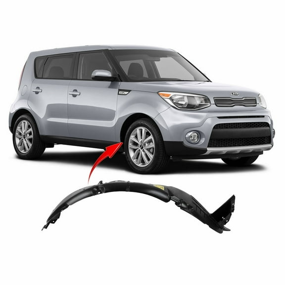 DCP Front Right Passenger Side Fender Liner For 2017-2019 Kia Soul KI1249150