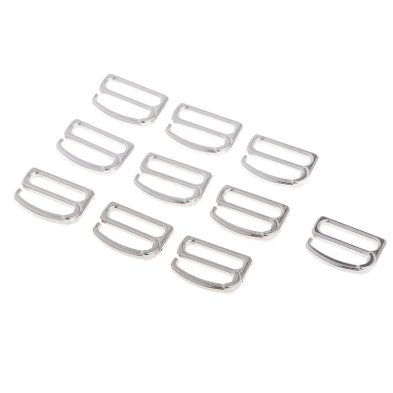 30 Pieces 1 Inch Swim Suit Bra Hooks Replacement Bra Strap Adjuster Slide  Hook or Swimsuit Tops and Lingerie Accessories Bra Strap Hook Metal for