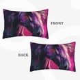 thumbnail image 2 of Rateoe Watercolor Painting White Horse Pattern Pillow Covers with Invisible Zipper(Pillows are not Included) Standard Pillowcases-16"x24", 2 of 6