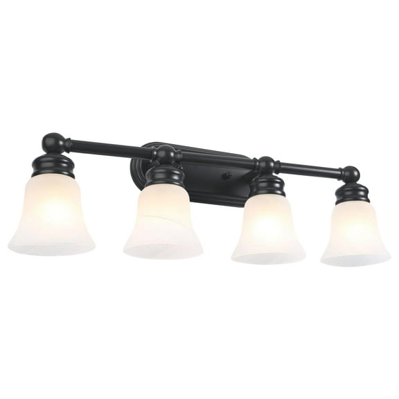 Lightingindoors 4-Light Vanity Fixture in Oil-Rubbed Bronze Finish