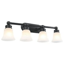 Lightingindoors 4-Light Vanity Fixture in Oil-Rubbed Bronze Finish