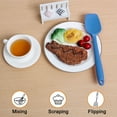 thumbnail image 6 of Unique Bargains Silicone Spatula Heat Resistant Flipping for Kitchen Cooking Blue, 6 of 7