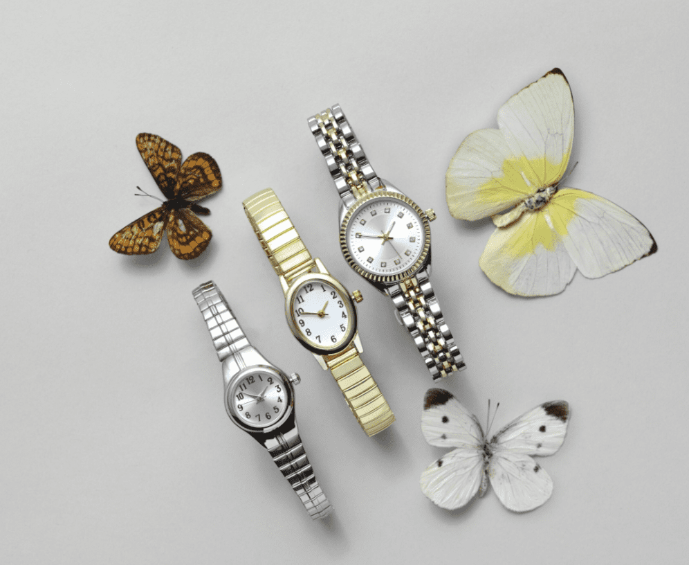 Time & Tru Women's Wristwatch: Gold Tone Oval Case, Easy Read Dial, Expansion Band (FMDOTT008)