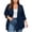 S2502-Navy, variant on Plus Size Womens Open Front Cardigan Casual Draped Irregular Hem Layering Jacket with Pockets for Fall Winter Daily Wear XXL